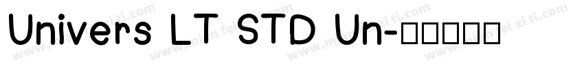 Univers LT STD Un字体转换